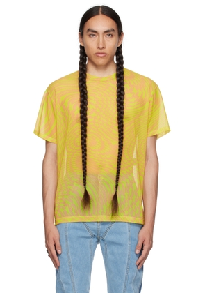 Mugler Pink & Yellow Star T-Shirt