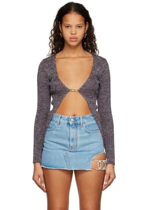 GCDS Multicolor Clip Cardigan