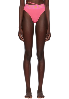 Versace Underwear Pink Medusa '95 Greca Border Bikini Bottom