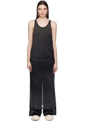 doublet Black Layered Maxi Dress