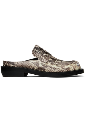 ADER error Brown Curve MU02 Slip-On Loafers