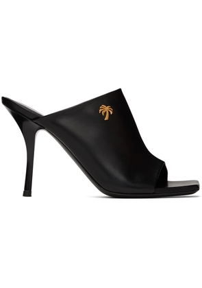 Palm Angels Black Palm Open Toe Mules