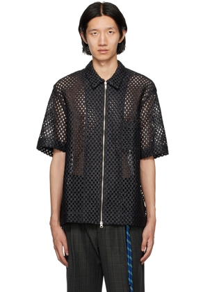 Song for the Mute Black Zip-Up Shirt