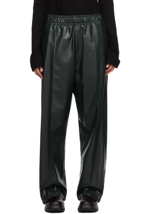 WOOYOUNGMI Green Vented Lounge Pants