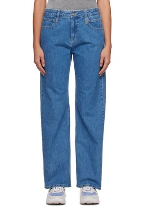 WOOYOUNGMI Blue Straight-Leg Jeans