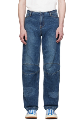 ADER error Blue Wide-Leg Jeans