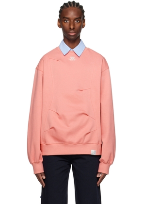 ADER error Pink Embroidered Sweatshirt