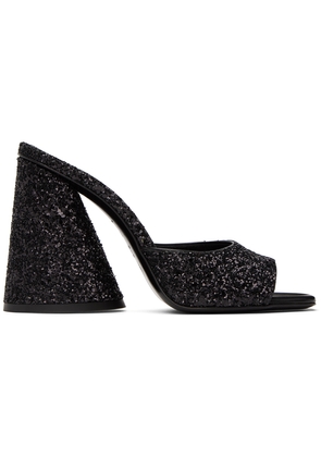 The Attico Black Luz Heeled Sandals