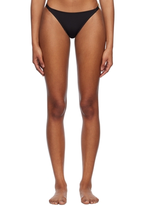 Moschino Black Crystal-Cut Bikini Bottoms