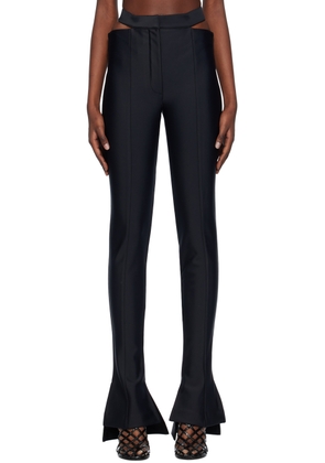 Mugler Black Cutout Trousers