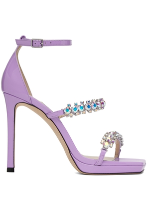 Jimmy Choo Purple Bing 100 Heeled Sandals