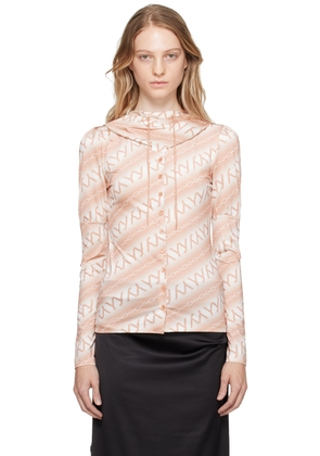 OPEN YY Beige Chain Hoodie