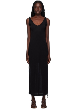 BITE Black Twisted Midi Dress