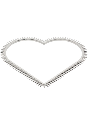 We11done Silver Spike Heart Arm Cuff