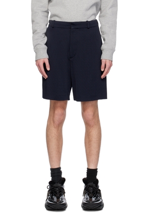 Balmain Navy Jacquard Shorts