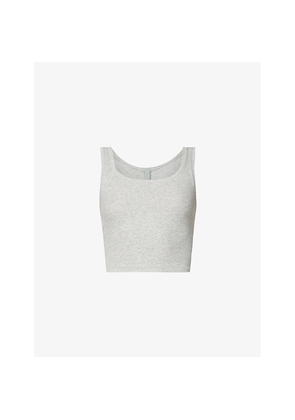 Womens Skims Scoop-Neck Stretch-Cotton Tank Top