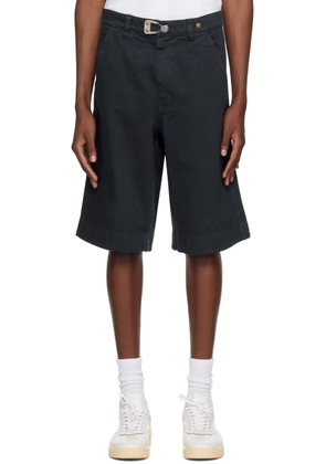 Objects IV Life Gray Garment-Dyed Shorts