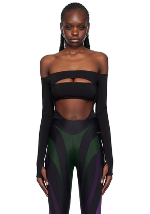 Mugler Black Circle Bodysuit