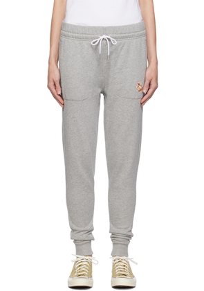 Maison Kitsuné Gray Chillax Fox Lounge Pants