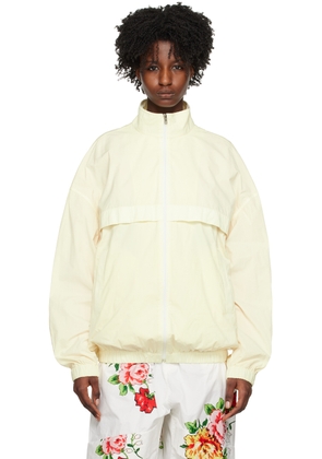 We11done Yellow Stand Collar Windbreaker Jacket