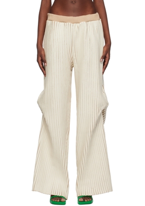 Stanley Raffington SSENSE Exclusive Off-White & Beige Trousers