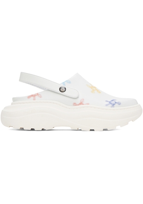 Phileo White Sabot Mules
