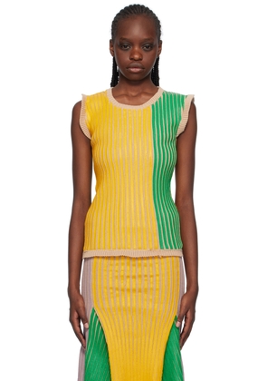 Stanley Raffington SSENSE Exclusive Green & Yellow Tank Top