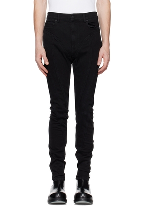 Mugler Black Spiral Jeans