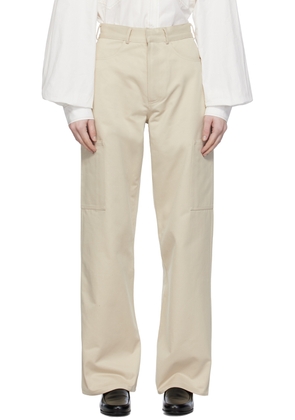 Elleme Beige Patch Pocket Trousers