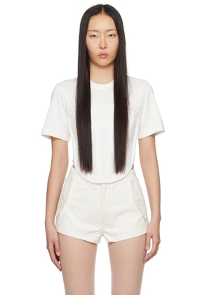 Dion Lee White Corset T-Shirt