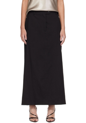 BOSS Black Slit Midi Skirt