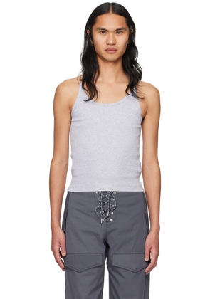 Dion Lee Gray Wire Strap Tank Top