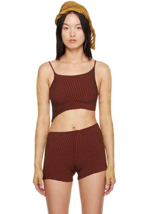 Isa Boulder SSENSE Exclusive Orange & Brown Tank Top