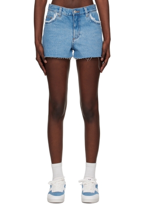 A. P.C. Blue Holly Denim Shorts