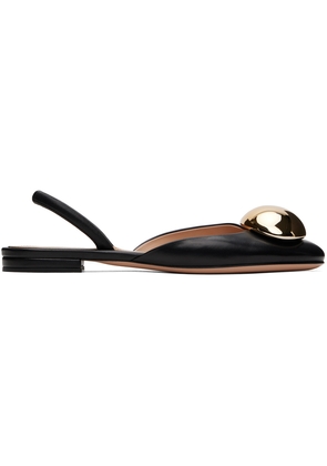 Gianvito Rossi Black Sphera Ballerina Flats