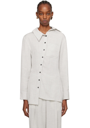 JACQUEMUS Gray Les Sculptures 'La chemise Pablo' Shirt