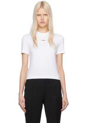JACQUEMUS White Les Classiques 'Le T-Shirt Gros Grain' T-Shirt