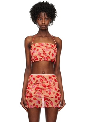 Marco Rambaldi Red Graphic Camisole