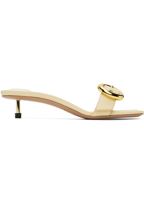 JACQUEMUS Beige Le Chouchou 'Les sandales Regalo basses' Heeled Sandals