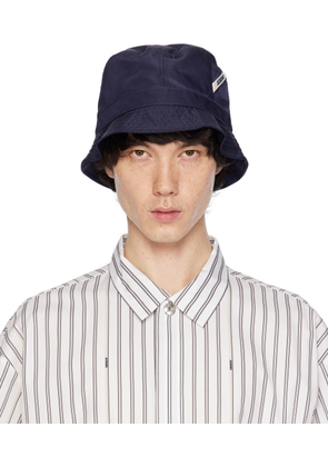 JACQUEMUS Navy 'Le bob Ovalie' Bucket Hat
