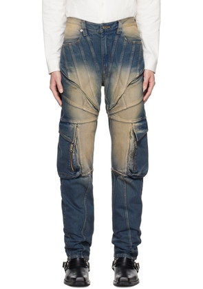 Juntae Kim Blue Corset Jeans