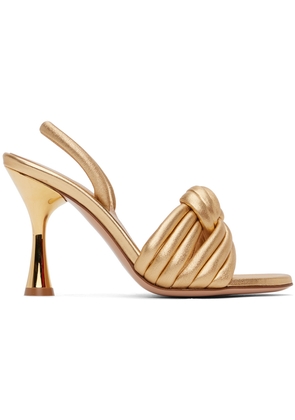 Gianvito Rossi Gold Ottavia Heeled Sandals