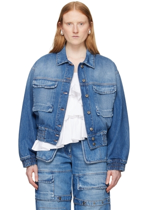 MSGM Indigo Oversized Denim Jacket