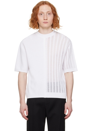 JACQUEMUS White Les Sculptures 'Le haut Juego' T-Shirt
