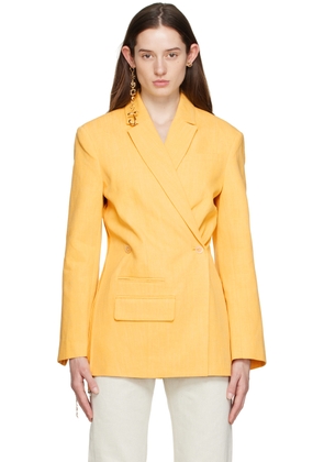 JACQUEMUS Yellow 'La Veste Tibau' Blazer