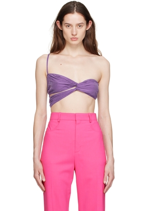 JACQUEMUS Purple 'Le Bandeau Espelho' Tank Top