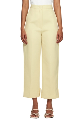 RECTO Yellow Roll-Up Trousers