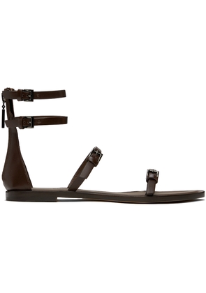 Max Mara Brown Evegflat Sandals