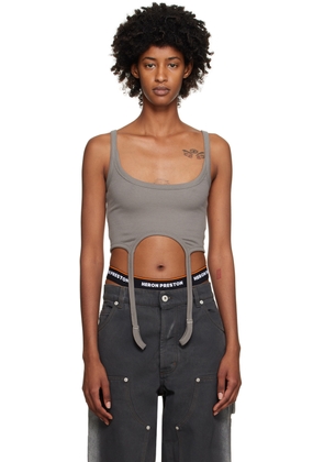 Heron Preston Gray Hooks Tank Top