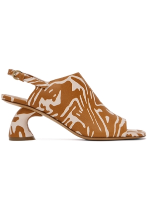 Dries Van Noten Tan Open Toe Heeled Sandals